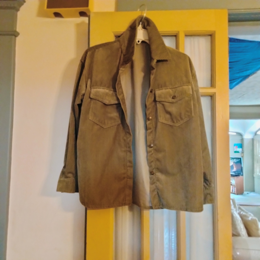 Olive Green Corduroy Shirt